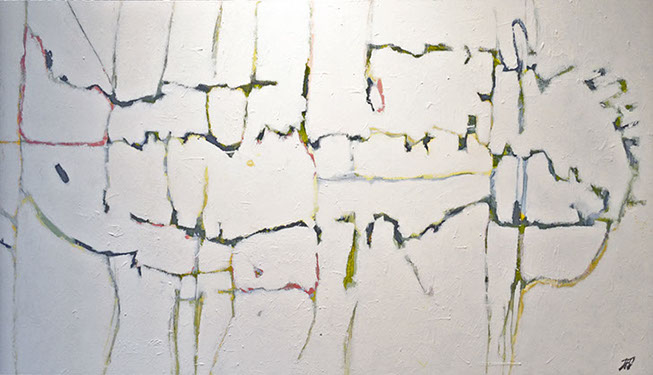 El lector de barras, Abstracto, abstract, painting, pintura, expresionismo, expresionism, ecuatoriano, ecuadorian, Juan francisco Gonzalez